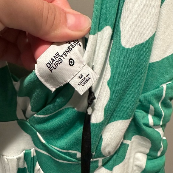 NWT DVF for Target Green Halter Jumpsuit Sz M - Picture 2 of 2